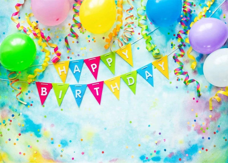 BELECO خلفية عيد ميلاد سعيدة من بيليكو 7x5 قدم زينة حفلات عيد ميلاد الأطفال لافتة عيد الميلاد بالونات ملونة خلفية حفلة عيد الميلاد ديكور طاولة الكعكة للأولاد والبنات والنساء تصوير فوتوغرافي خلفية props - Image 4